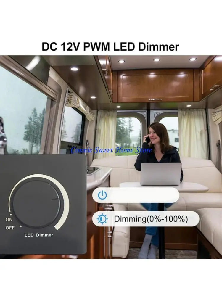 LXAF 300W LED Dimmer Controller Continuous Dimming Rotary Knob Dimmer Switches