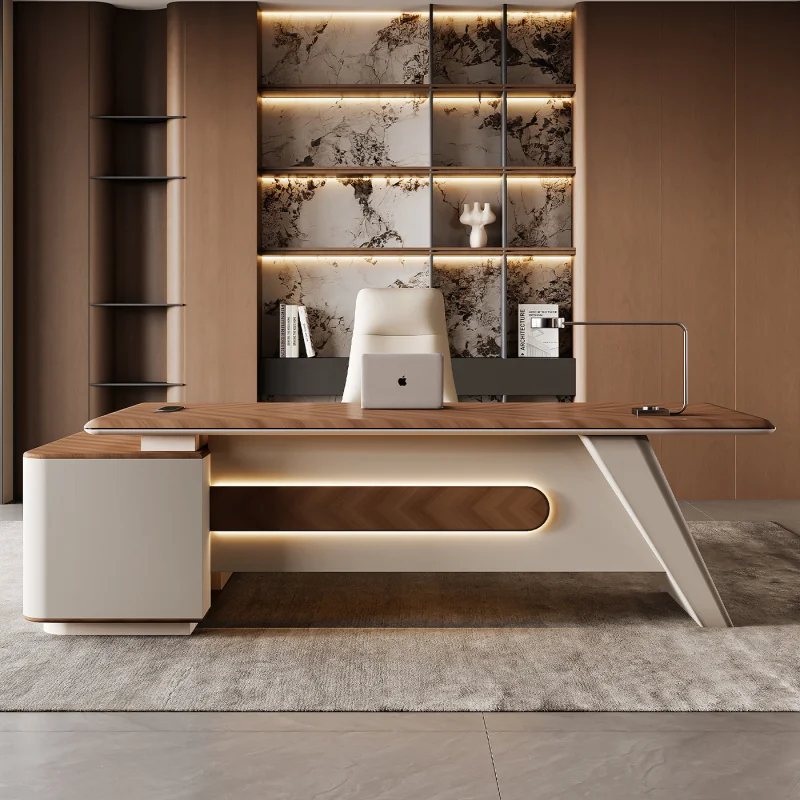 

Plastic , And Chair, Simple Modern High-End Executive Office , CEO Computer , Writing Desk