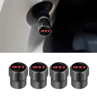 4Pcs 3D Styling Car Wheel Tire Valve Caps Stem Cap Accessories For Volkswagen VW Arteon GTD Golf T5 GTI ID3 T-Cross Passat Polo