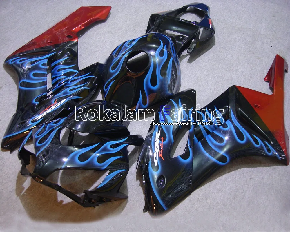 

Обтекатель мотоцикла для Honda CBR1000RR 2004 2005 CBR 1000 RR 04 05, обтекатель синего пламени, красного, черного цвета (литье под давлением)
