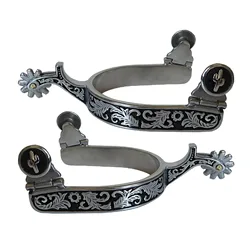 2x Horse Spurs Anti Rust Western Style Spur for Competition Equipments