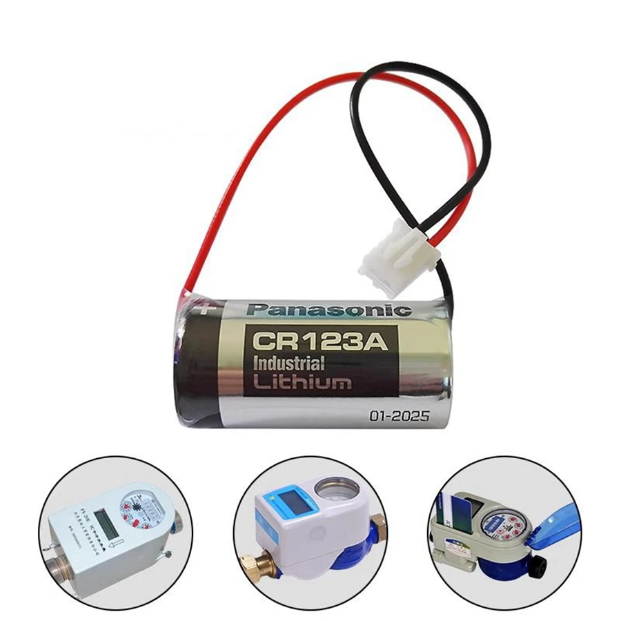 2pcs/lot CR123A 3V CR17345 Smart Water Electricity Meter Non-rechargeable Lithium Battery