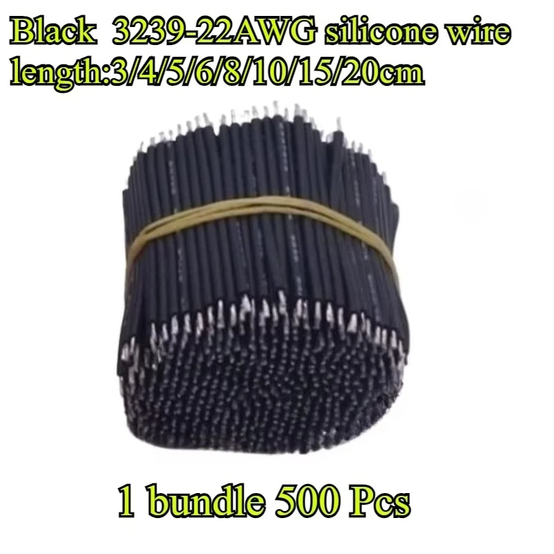 22AWG# Jumper Welding Cable 3239 Silicone Wire Connection Cable Double Head Tinned Wire PCB Board Welding Cable Connection Line