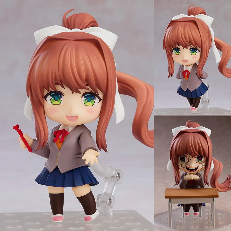 10 cm große Anime-Figur # 1817 Monica # 2077 Natsuki-Actionfigur # Sayori 2250er # 2283Yuri Figur PVC Actionfigur Modell Spielzeug Ornament