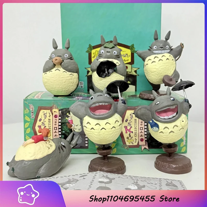 

Hayao Miyazaki Anime Peripheral 2025 New Hot 6pcs Totoro Surprise Blind Box Desktop Ornament Figure Doll Toy Model Birthday Gift