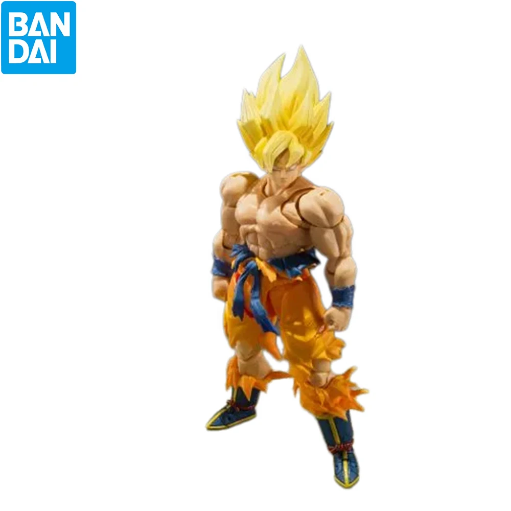 Bandai S.H.Figuarts Super Saiyan Son Goku Dragon Ball Z Painted Articulated Figure Collectible Desktop Display Toy