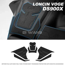 DS900X Rubber Fuel Tank Sticker Motorcycle Modification Parts FOR Loncin VOGE Valico DS900X DSX 900 Anti-slip Fuel Tank Sticker