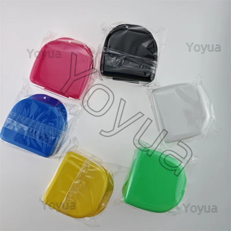 

40pcs Big Dental Orthodontic Braces Invisible Braces Storage Boxes Dentures Storage Boxes With Holes False Teeth Protective Case
