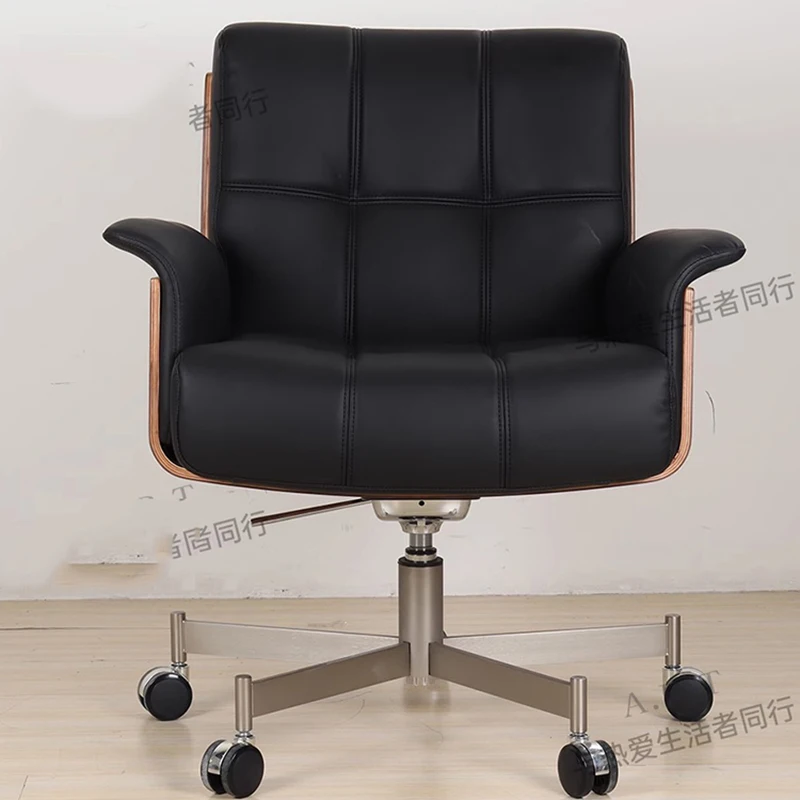 

Light Luxury Lifting Chair Study Office Calliope Home Rotating Leather Computer Chair Single Modern Silla Oficina Furniture