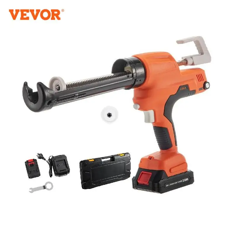 VEVOR 600ml Electric Caulking Gun Cement Glass Adhesive Applicator Tool Wireless Glue Seal Machine Propulsion w/ Lithium Battery