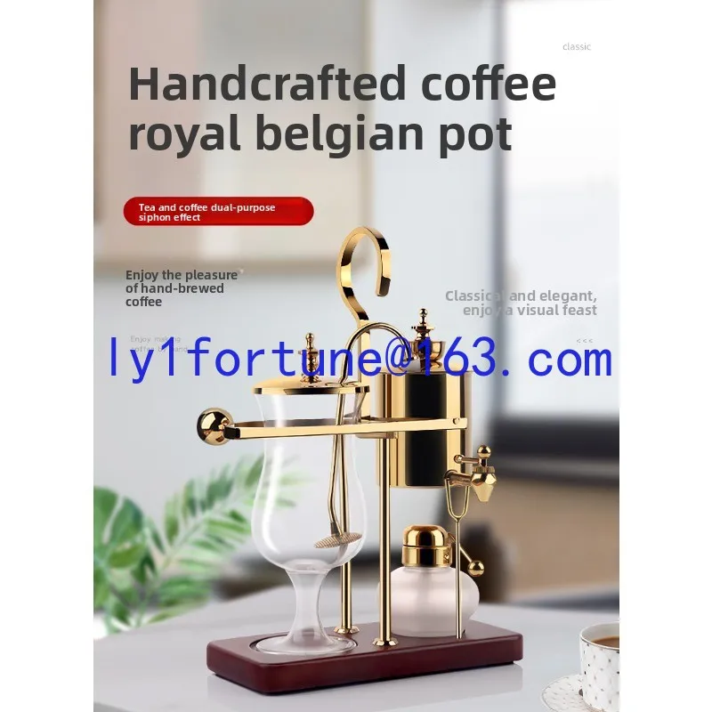Royal  Glass alcohol distillation pot Siphon Tea coffee pot