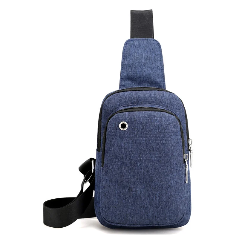 Neue Herren tasche einfache lässige Nylon Brust Sport Schulter Messenger Outdoor-Reise Umhängetaschen