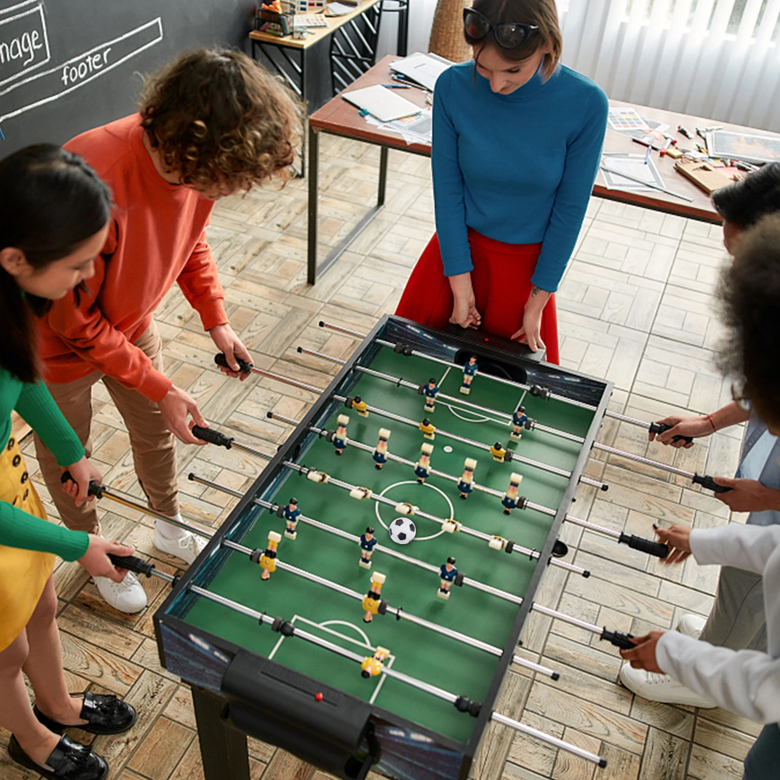 

10Pcs Table Football Accessories Colorful Plastic Foosballs Replacement Balls for Standard Table Soccer Game Plastic Balls