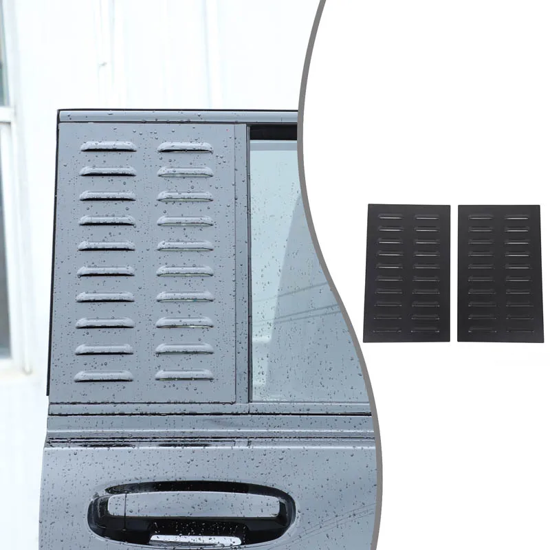 

Aluminum Alloy Black For Haval Raptors 2023-2025+Car rear window louver decorative panel sticker exterior protection accessories