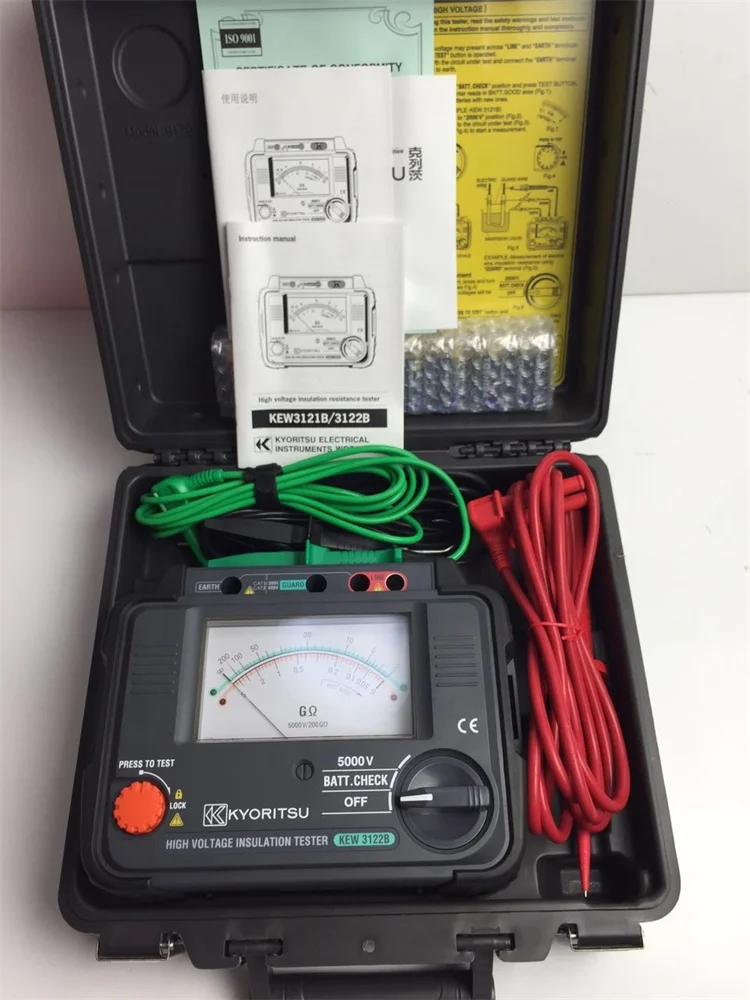 TLF Original KYORITSU Hochspannungs-Isolationswiderstandstester KEW3122B Multimeter Günstig auf Lager