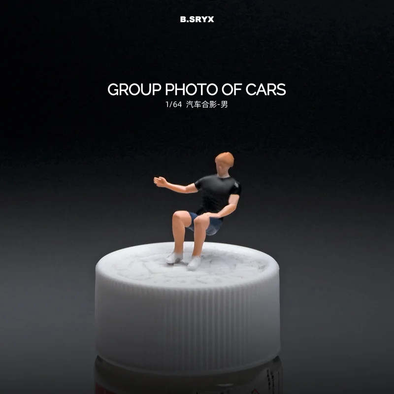 1/64 Scale Miniature Mini Doll Model Group Photo Of Car Leisure lying Posture Comfortable Life Figure Accessory Display Gifts