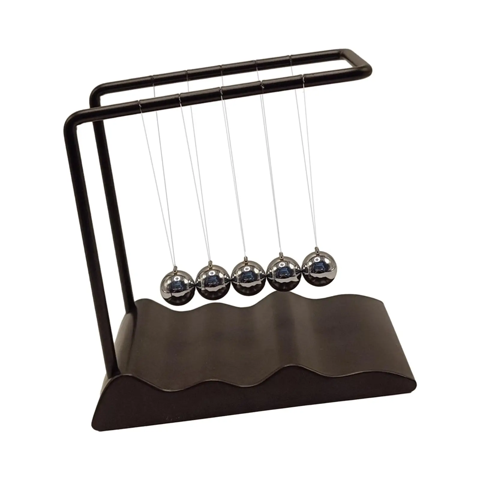 Newton Pendulum Balls Metal Balance Toy Square Frame for Classroom Teaching Tool Home Decor