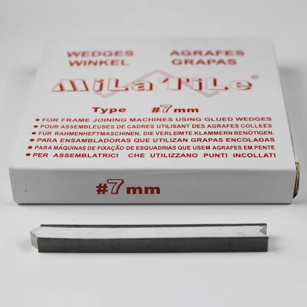 7mm 10mm 12mm 15mm PS Softwood V Nail Picture Frame Mould White Box VNails for Photo Frame DIY Woodworking