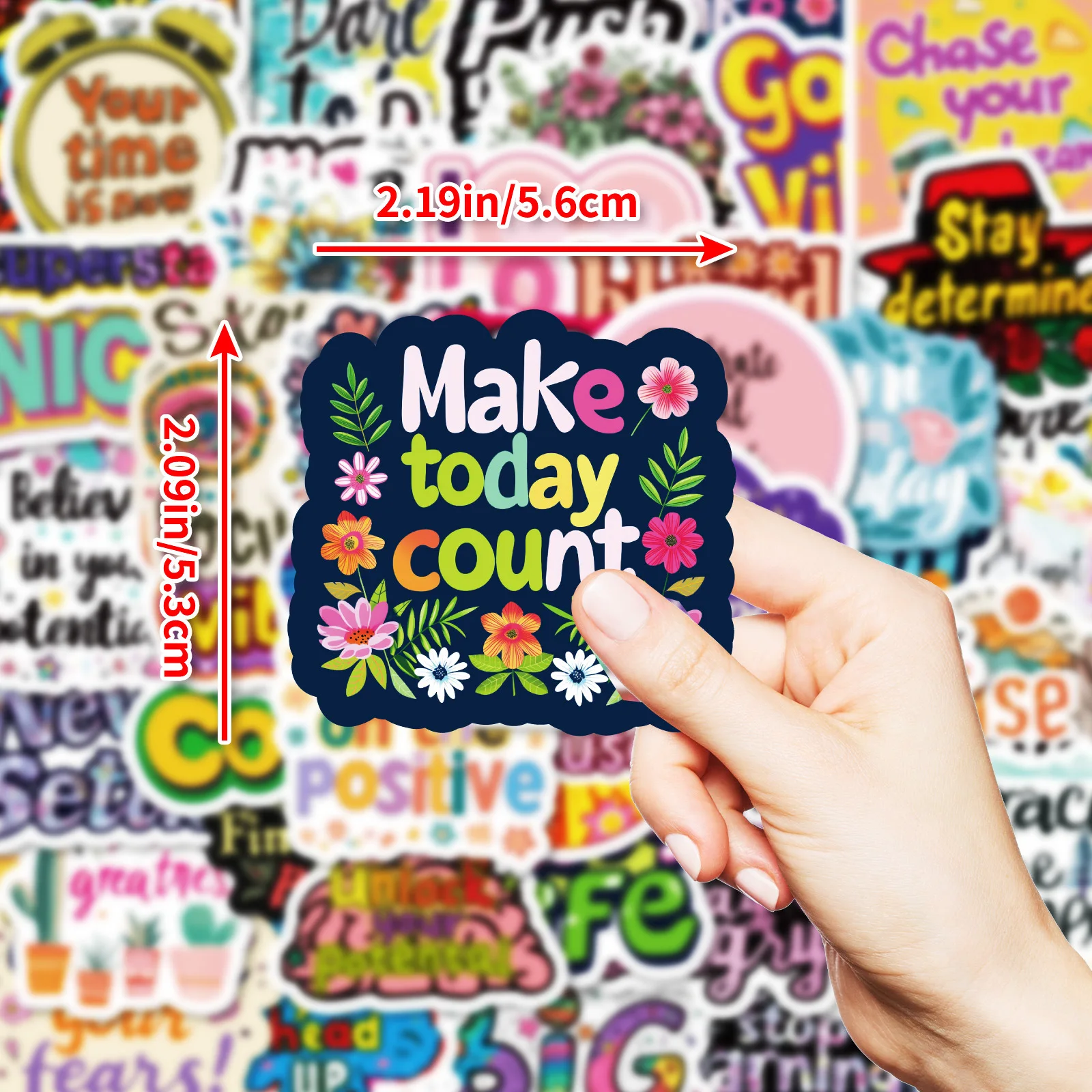 50 قطعة ملصقات اقتباس ملهمة لوحة الرؤية ملصق تحفيزي للبالغين المراهقين الطلاب المعلمين الشارات الجمالية هدية