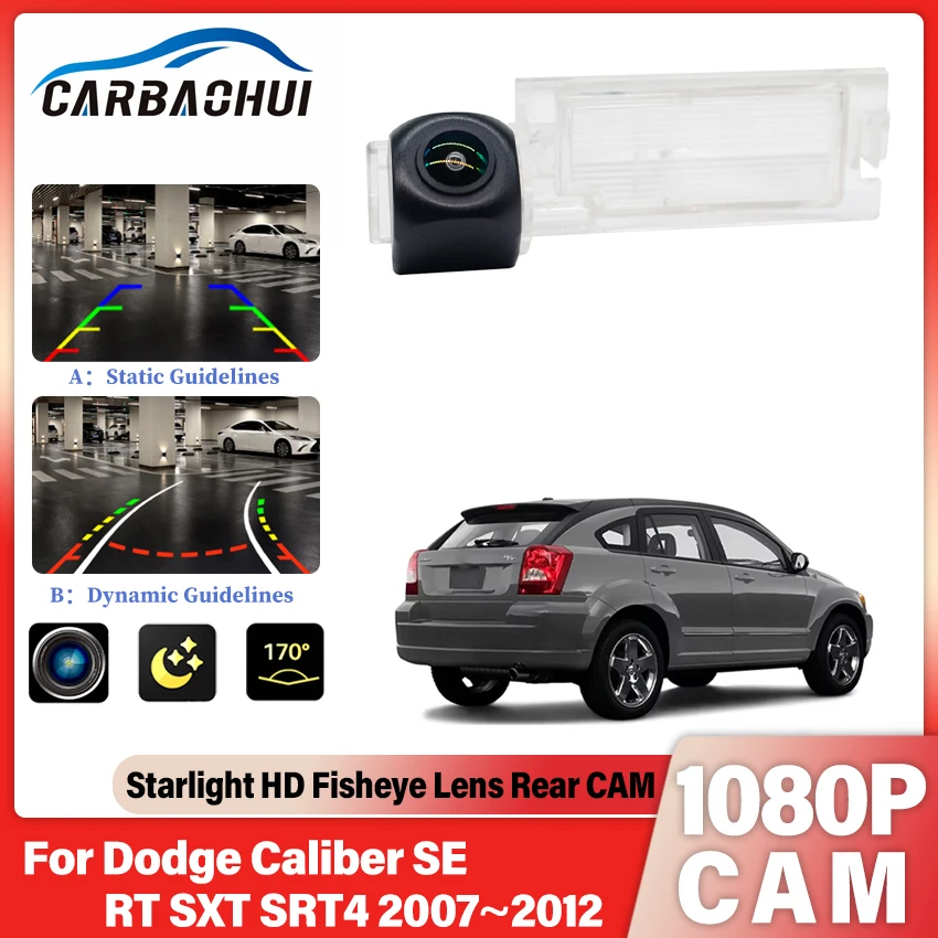 HD Fisheye Lens For Dodge Caliber 2007~2015 Grand Caravan 2008~2018 MK5 Journey JC JCUV Car Backup Reverse Rear View Camera