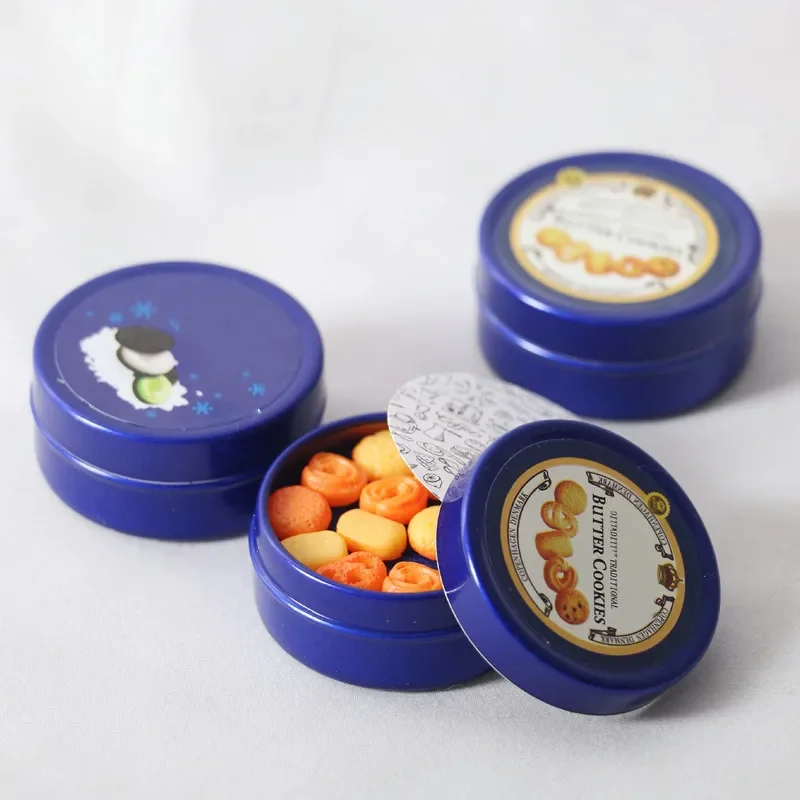 Charming Doll Accessories - Danish Butter Cookies Blue Tin Box