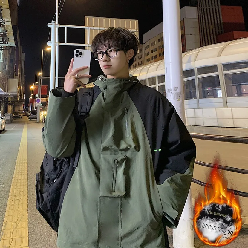 

Lightweight Men's down Jaet Du down Outdoor Winter Coat Anti-Cold Function Windbreaker Casual Faion Workwear Cotton Clo...