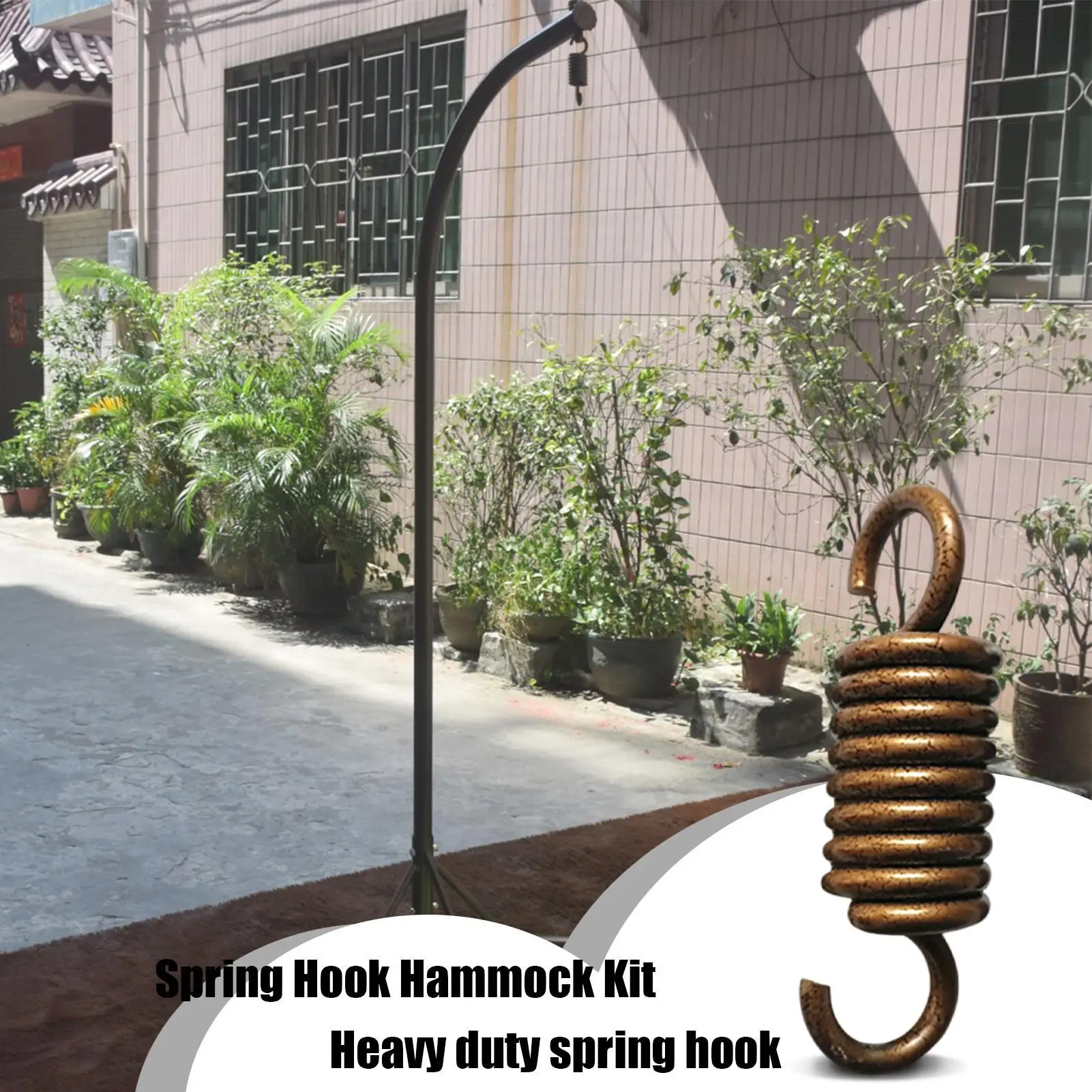 Porch Swing Springs Heavy Duty Porch Swing Suspension Hanger Stainless Steel Strong Load-Bearing Hook For Gym Boxing Bag Patio