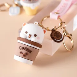 Mitao Cat Keychain Charm Tie The Pendant For Women Bag Car KeyRing Mobile Phone Fine Jewelry Accessories Girl Gift Kids Toys