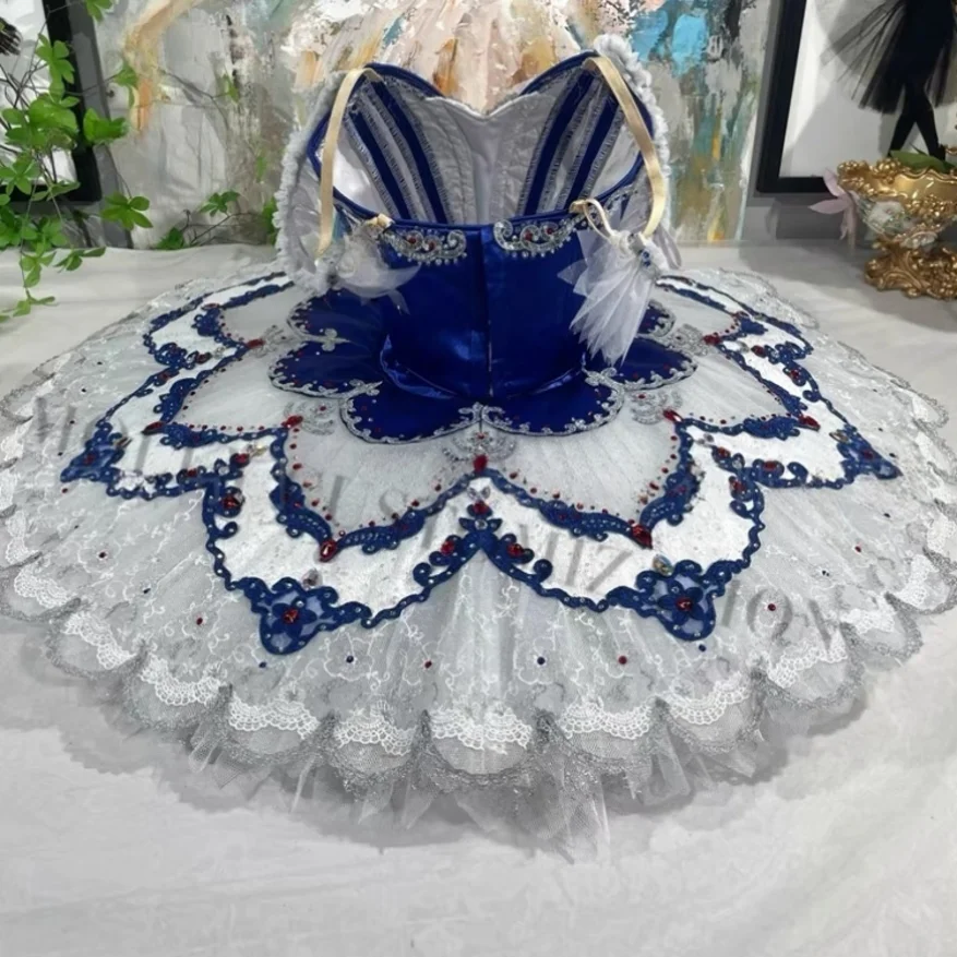 2024 New High-end Ballet Blue Bird Variation Pharaoh's Daughter TUTU Performance Competition Skirt for Adults and Children