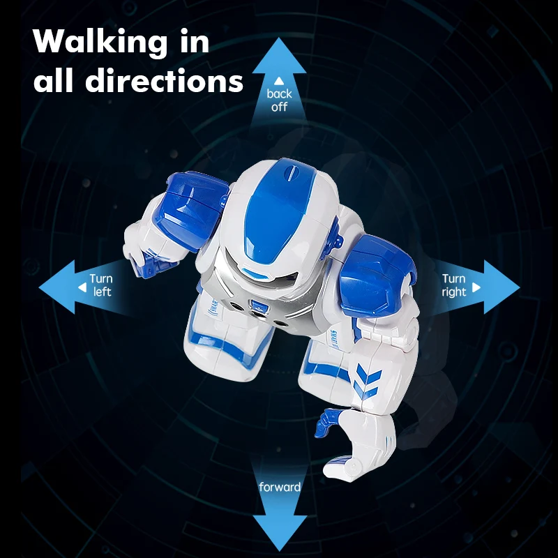 Mechanical Combat Police Early Education Intelligent Robot Electric Singing Infrared Sensor Children\'s Remote Control Toys