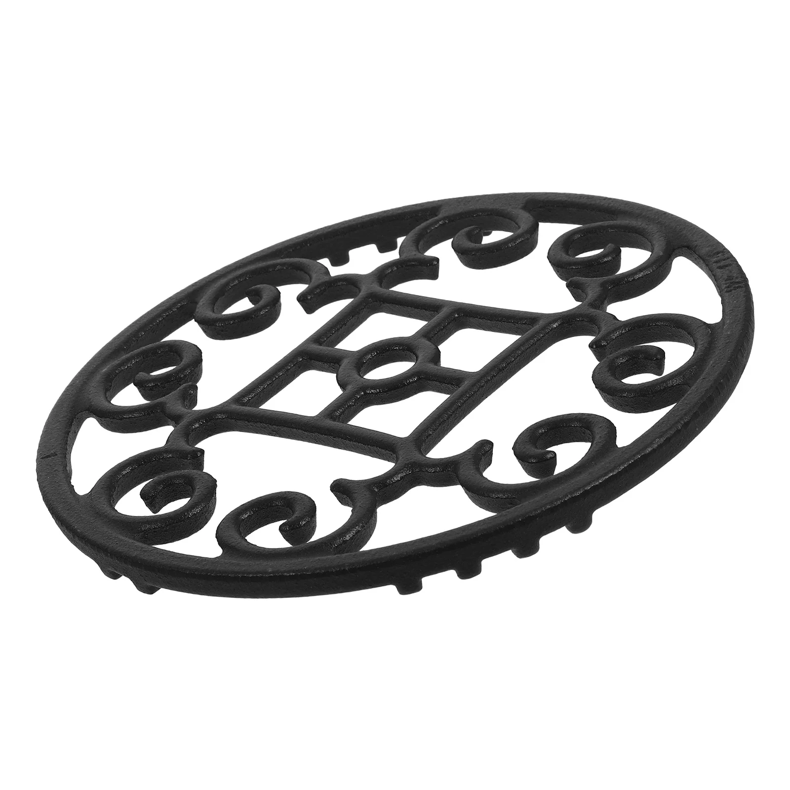 

Round Pot Rack for Gas Stove Black Cast Iron Non Slip Wok Ring Stable Anti Slip Cooking Household Storage Tools