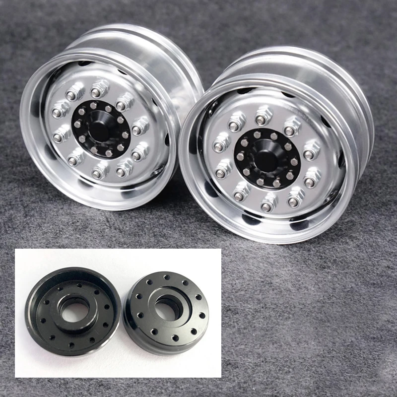 

Front Wheel Metal Hub B2 For 1/14 LESU RC Model Axle Truck Bearing Brake DIY Car Outdoor Toys TH10247