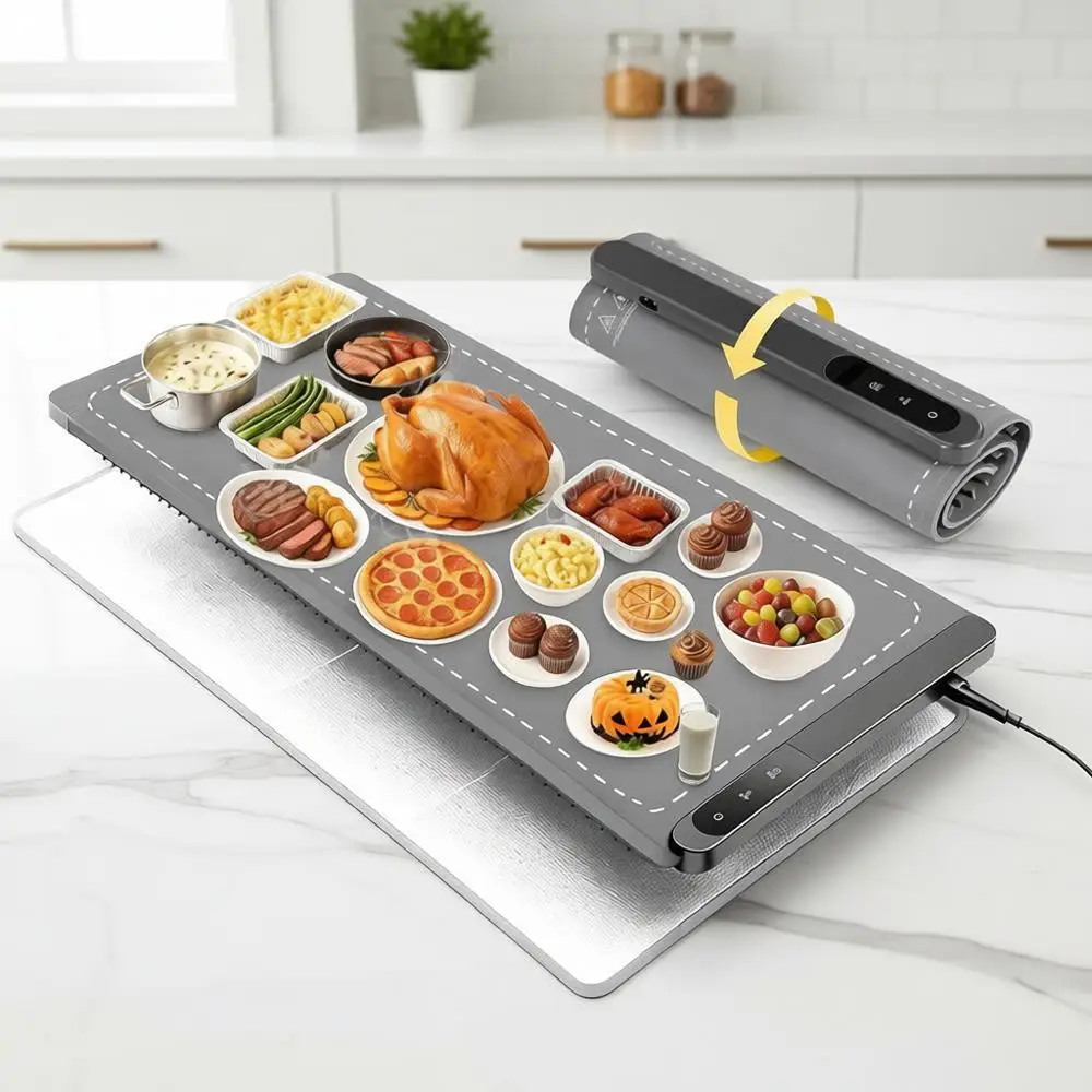 

Extra Large 43x16 Insulation Pad for Countertop, Buffet, Food Warmers, Parties, Hot Pads, Kitchen, Portable Heating Pad, 560W Cu