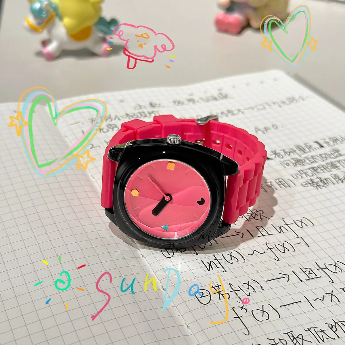 WatchSilicone  Japanese movement quartz  children's student hand  jewelry toy  women