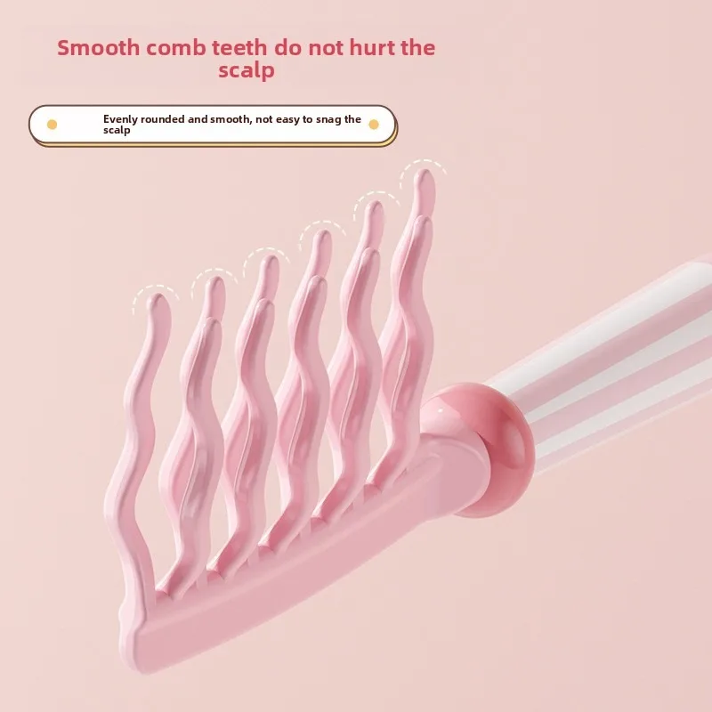 Dual Wide-Tooth Detangling Comb for Curly Hair, Dual Combs To Reduce Frizz & Maintain Volume for Long Hair