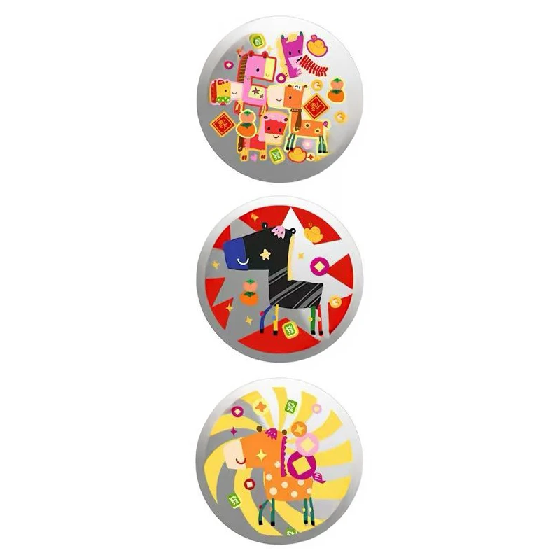 Cartoon Horse Pattern Magnetic Phone Grip Phone Stand for IPhone Holder Mount Support for Galaxy Mobile Phone Accessories