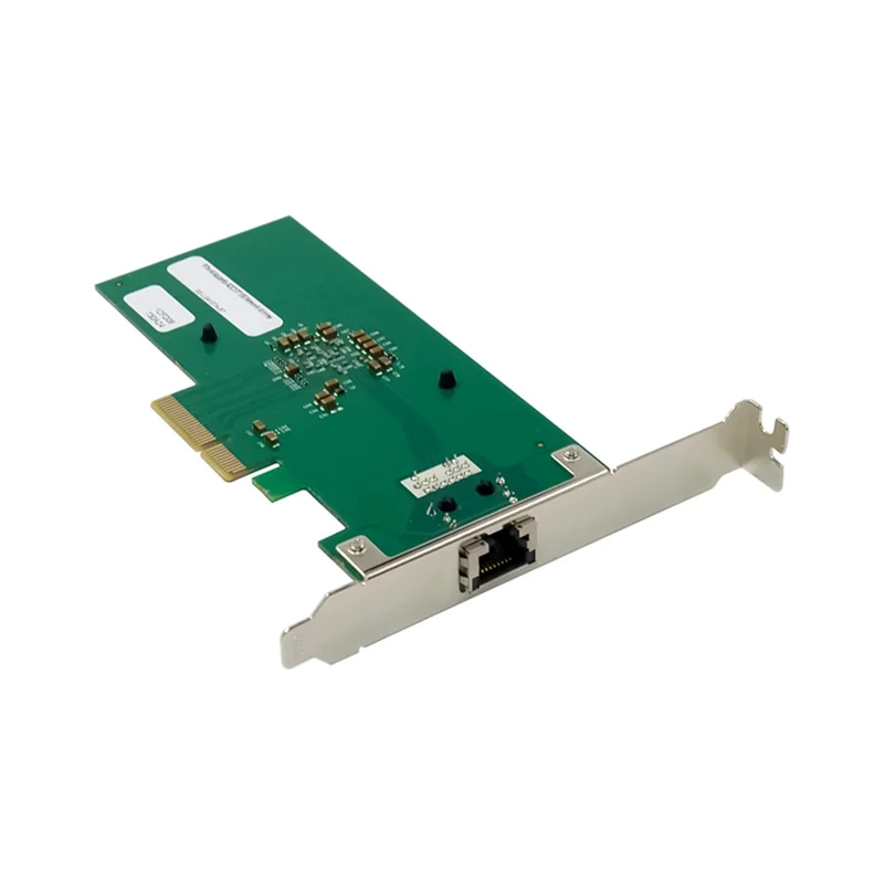محول Pciex4 10G NIC مع شرائح AQC107 عالية الأداء محول شبكات 10Gbe بمنفذ واحد فقط بطاقة شبكة 10G