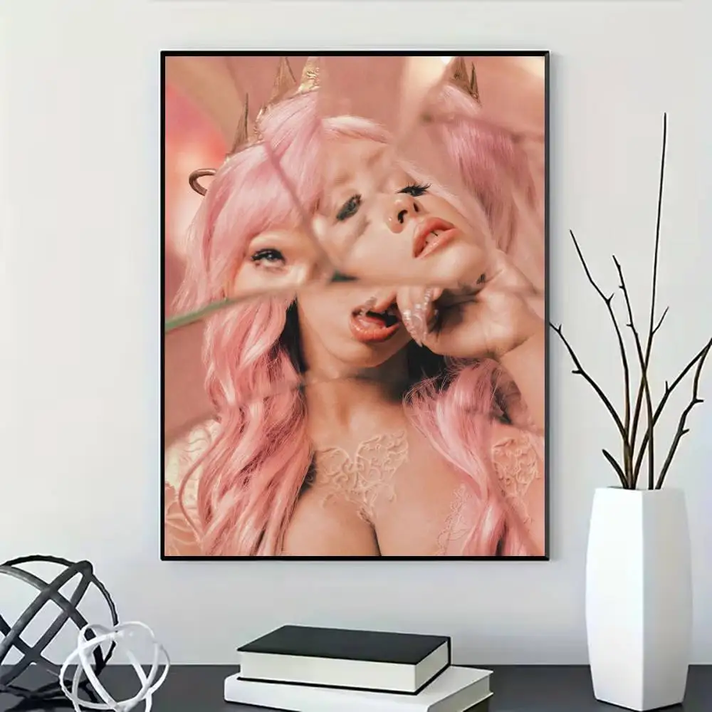 Hot Singer Melanie Martinez Poster for Modern Decor in Home Offices, Bedrooms, Living Rooms, Kitchens, Bathrooms.
