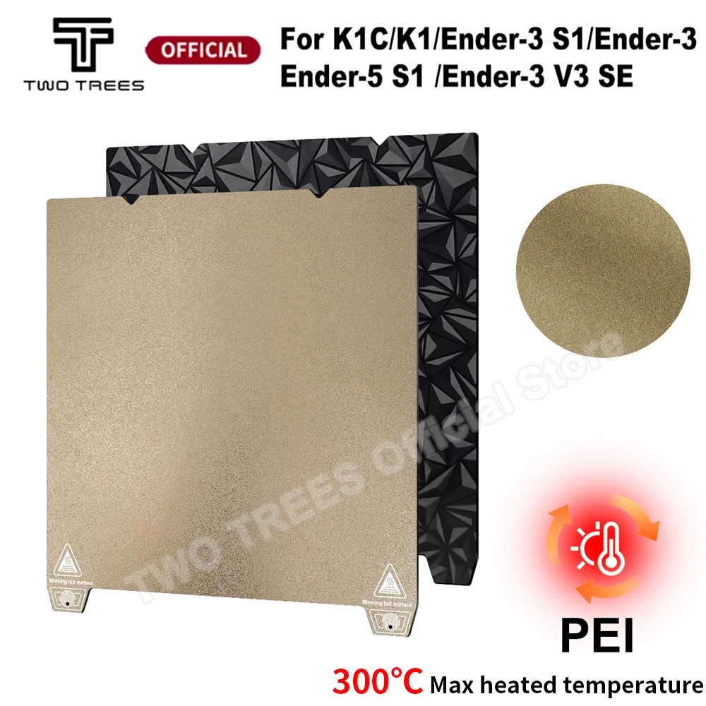 

Upgrade For Ender 3 V3 SE Build Plate Texture Pei Spring Steel 235x235mm Smooth PEY PET PEO Sheet For Creality K1/ SE/S1 Pro