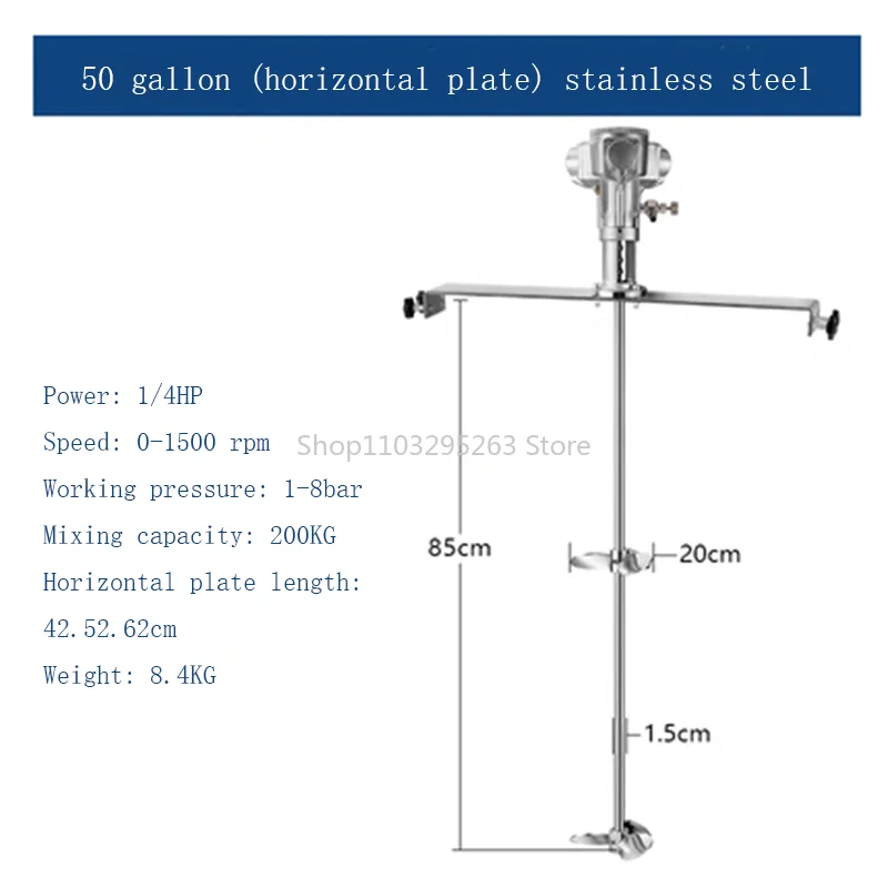 Pneumatic Mixer Mixer Adjustable Speed Paint Mixer Laboratory Liquid Dispersion Stirrer