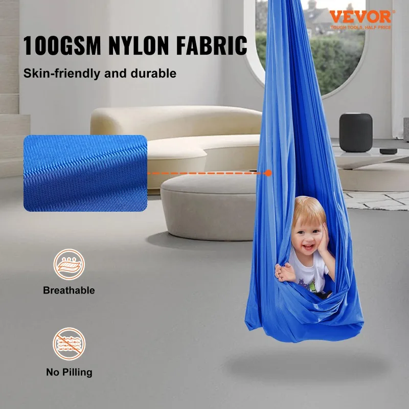 Sensory Swing for Kids with Special Needs 3 Yards Therapy Swing Cuddle Swing Indoor Hammock for Child Adult with Autism