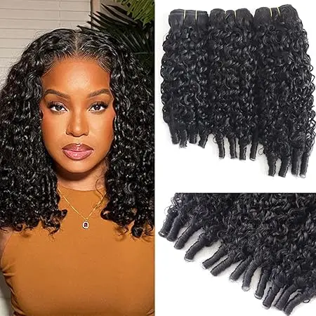 

Sleek BURMESE CURLY Human Hair Bundles For Women 30 Inch Natural Black Single Bundles Burmese Curly Bundles Human Hair