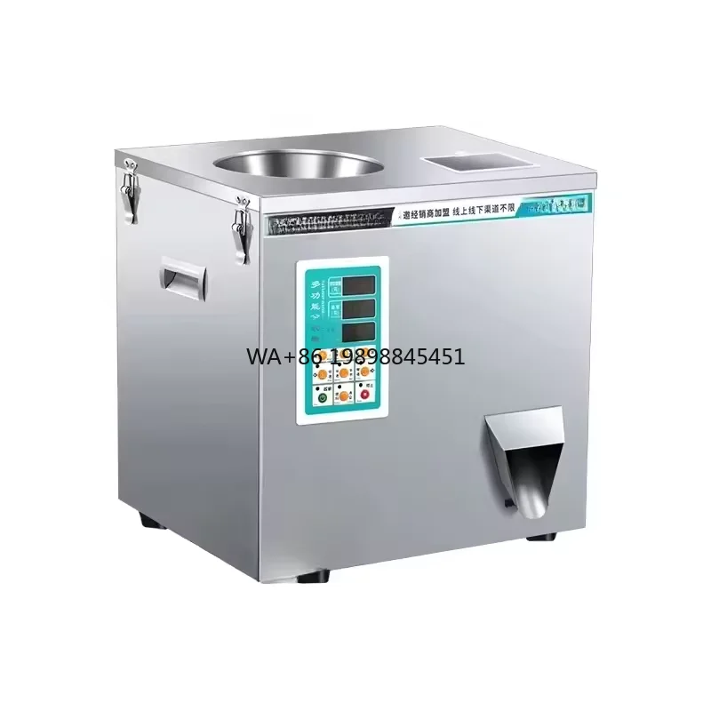 Venta directa de fábrica, Mini máquina de llenado de paquetes pequeños, gránulos de alimentos en polvo, bolsita de café, polvo de condimentos, vidrio de engranaje de arroz