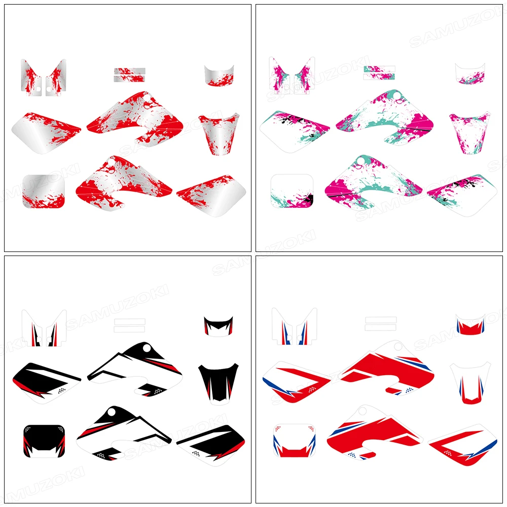 

Fit for HONDA XR 50 XR50 2000-2003 2001 2002 Full Graphics Decals Stickers Motorcycle Background Deco Kits