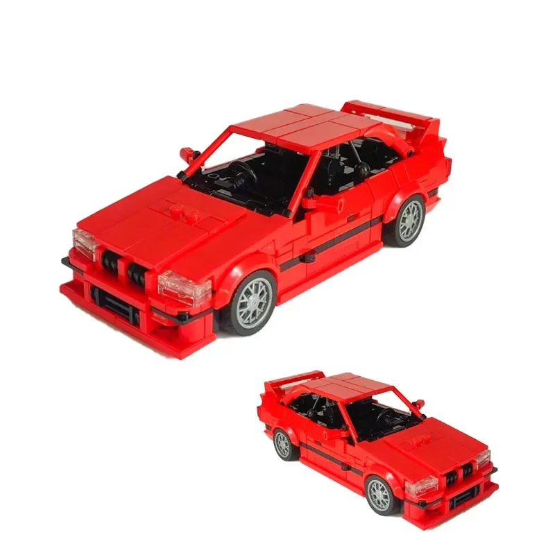 MOC-122575 Red E36 Supercar Assembly Stitching Building Block Model MOC Creative Children\'s Birthday Building Block Toy Gift