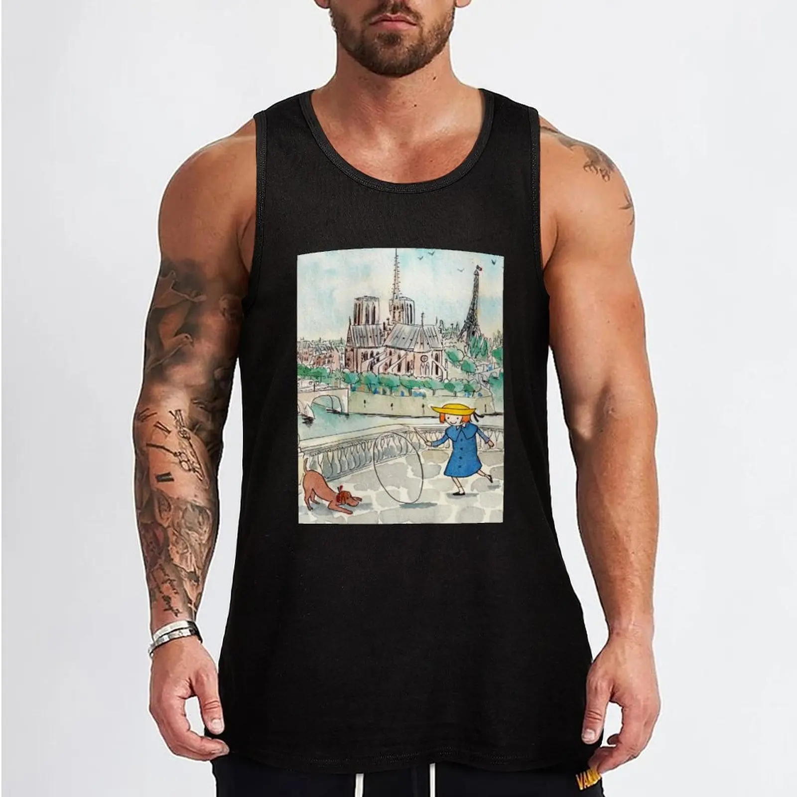 Madeline Paris Watercolor Tank Top Men's gym t-shirt Japanese t-shirt