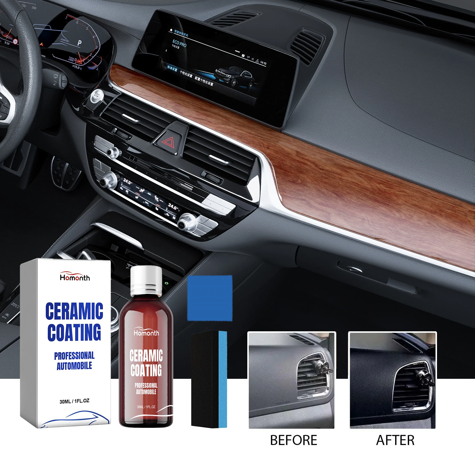 Automotive Plastic Retreading Kit Prevents Cracking Of Plastic Rubber Surfaces Interior Instrument Panel Seat Cleaning