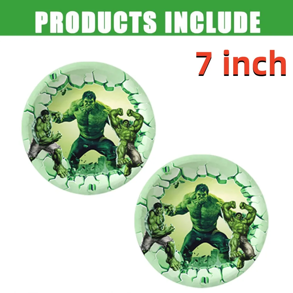 Superhero Hulk Birthday Party Decorations Paper Cup Plate Napkin Tablecloth Tableware Set For Kid Boy Baby Shower Party Supplies