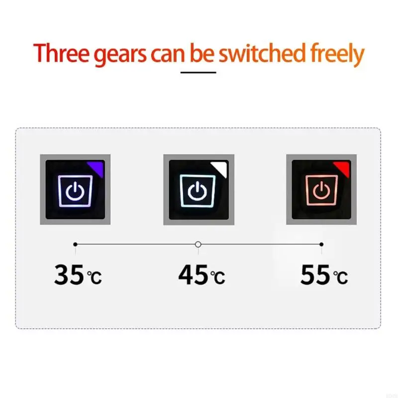 Heated Vest Electric Blanket Wearable Fleece Lined Heating Pad With Temperature For Indoor Outdoor Use Machine Washable B03E - Image 5