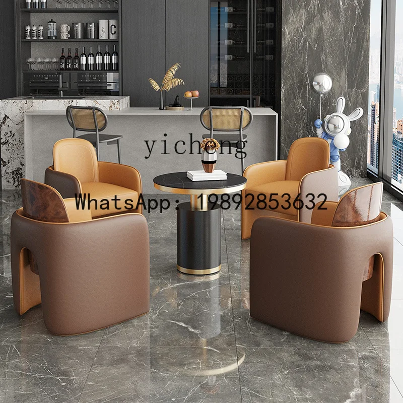 ZZ Single Sofa Rest Area Reception Table and Chair Exhibition Hall Leisure Business Club Negotiation Sofa